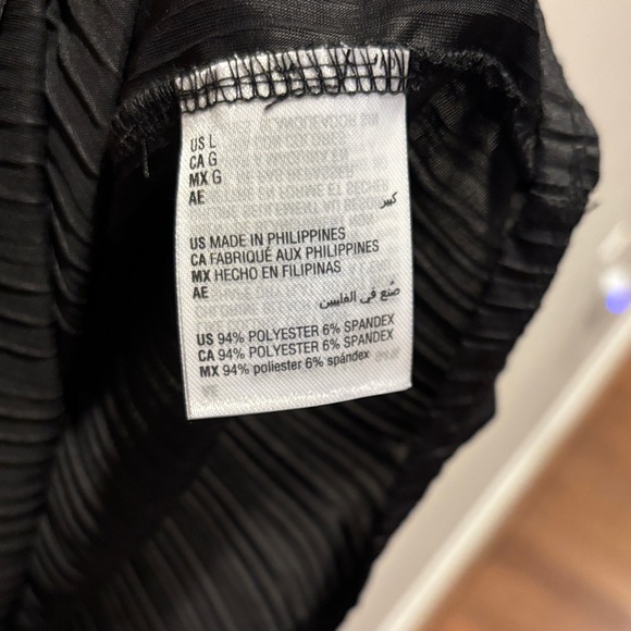 JM Collection Black Pleated Short-Sleeve Tee - Picture 5 of 6